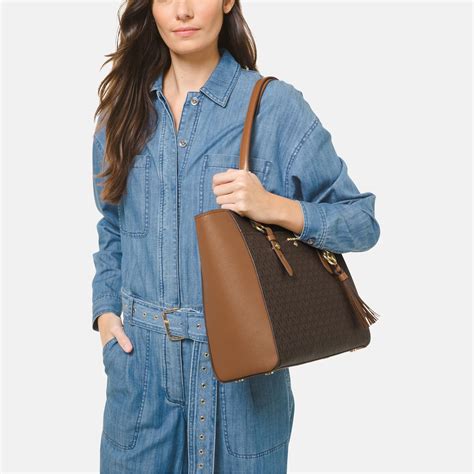 michael kors sullivan signature tote bag|Michael Kors large saffiano tote.